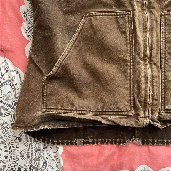 Dark Brown Carhartt Duck Vest
